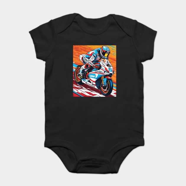 Motorcycle Club Baby Bodysuit by animegirlnft